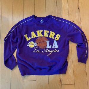 NBA Purple Sweatshirt Los Angeles LAKERS